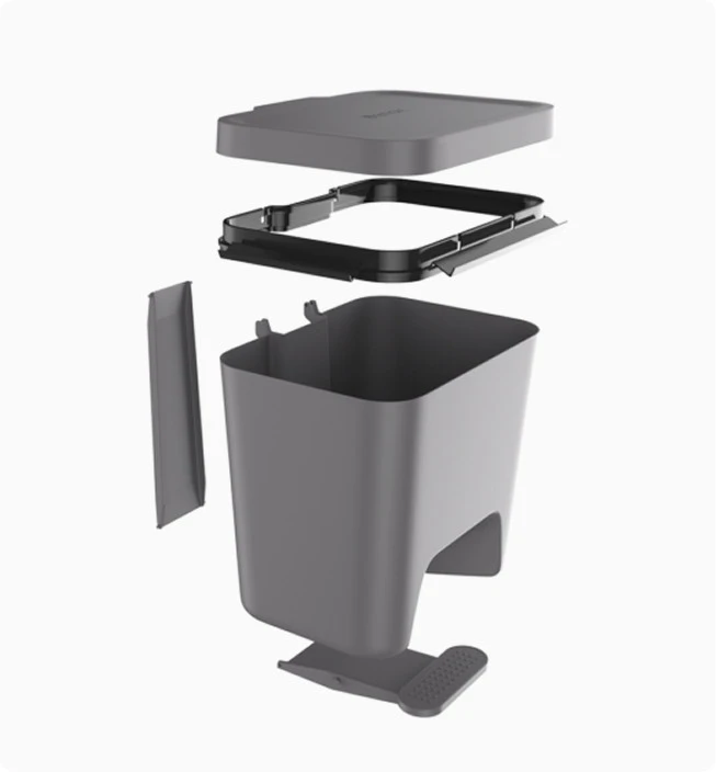 Ecológico 45L | Desarrollo Cubo hogar para reciclar