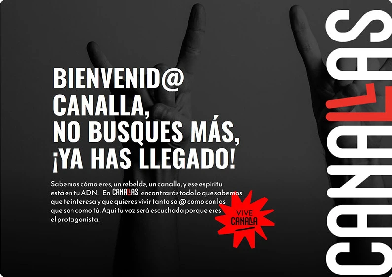 Canallas | Plataforma digital comunidad GenX